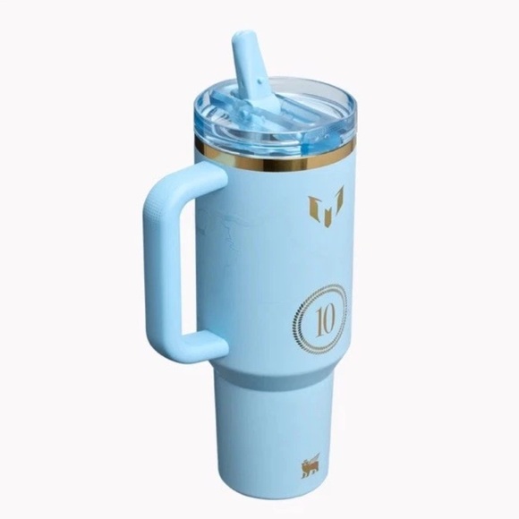 Messi goat x Stanley 40 oz h20 Insulated Tumbler with Straw